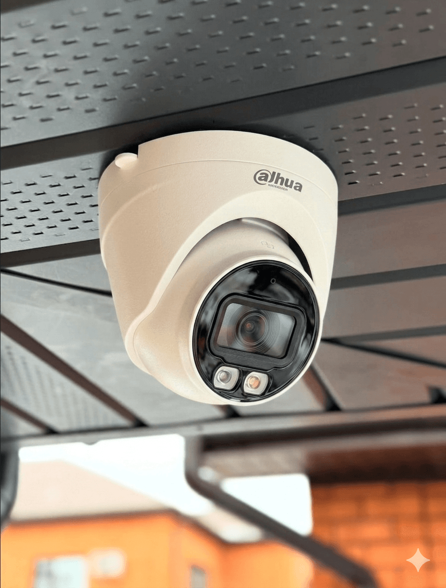 Security camera and control panel